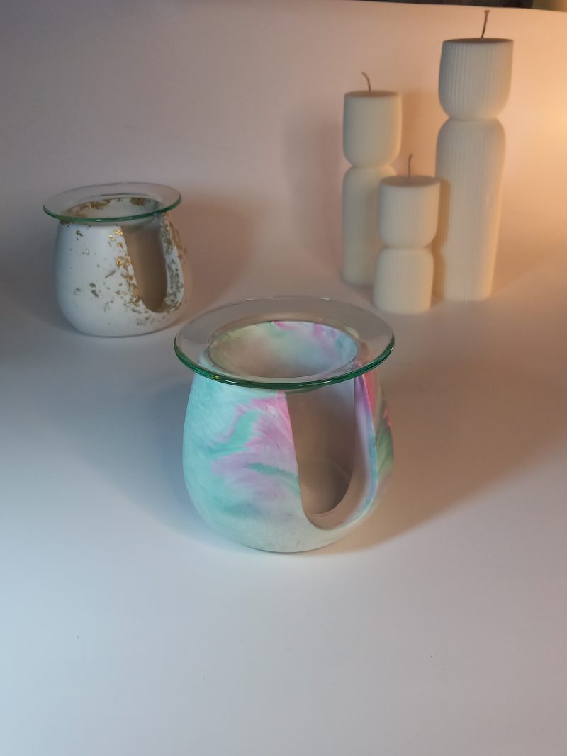 Χειροποίητος καυστήρας για wax melts από πορσελάνη - Image 2