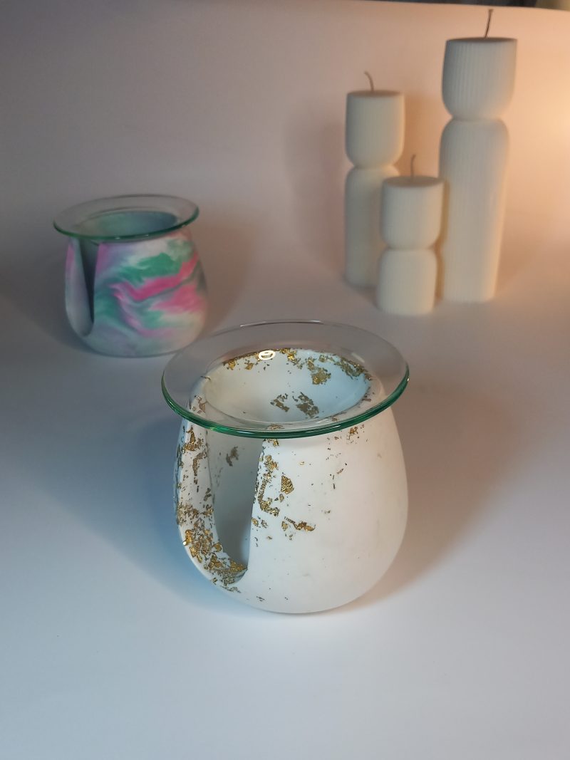 Χειροποίητος καυστήρας για wax melts από πορσελάνη - Image 3
