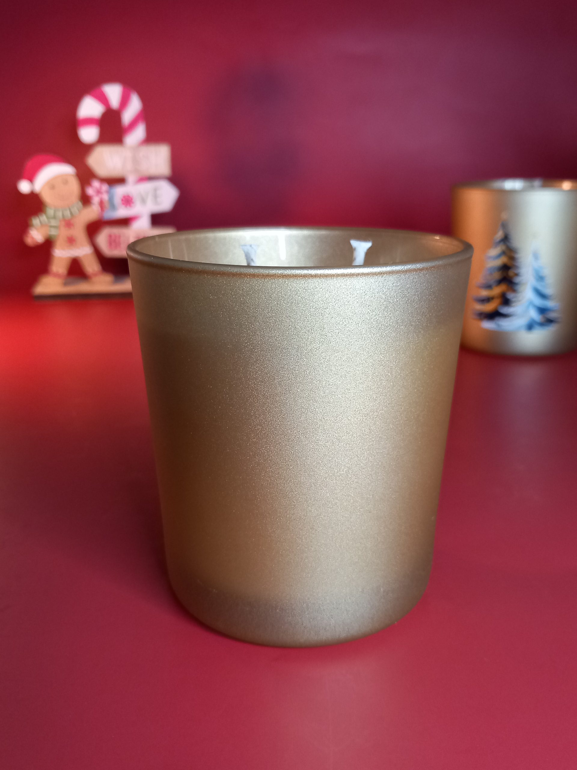 Merry Christmas Gold Glass - Image 2