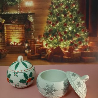 Μπάλα Χριστουγέννων Από Πορσελάνη