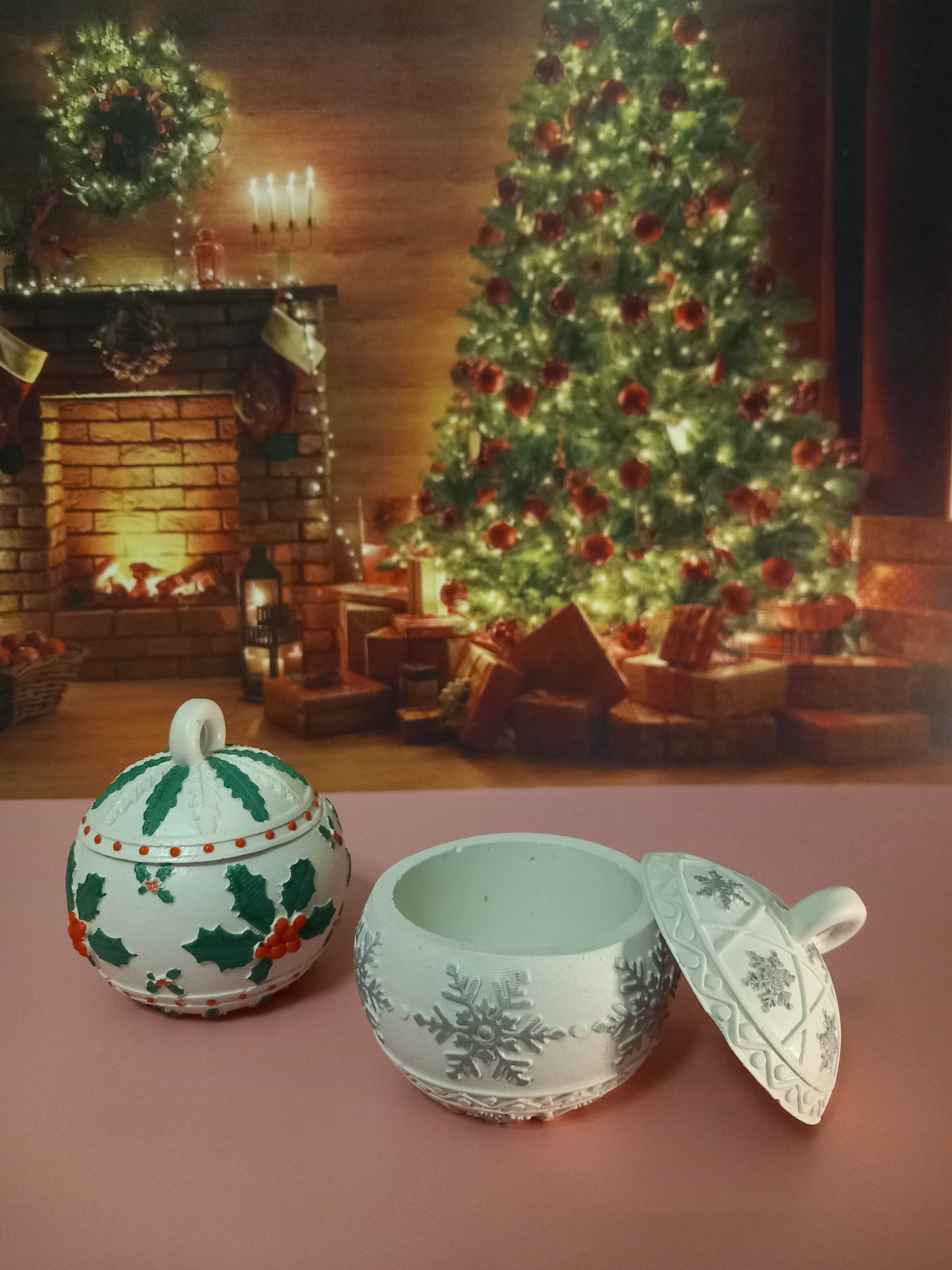 Μπάλα Χριστουγέννων Από Πορσελάνη