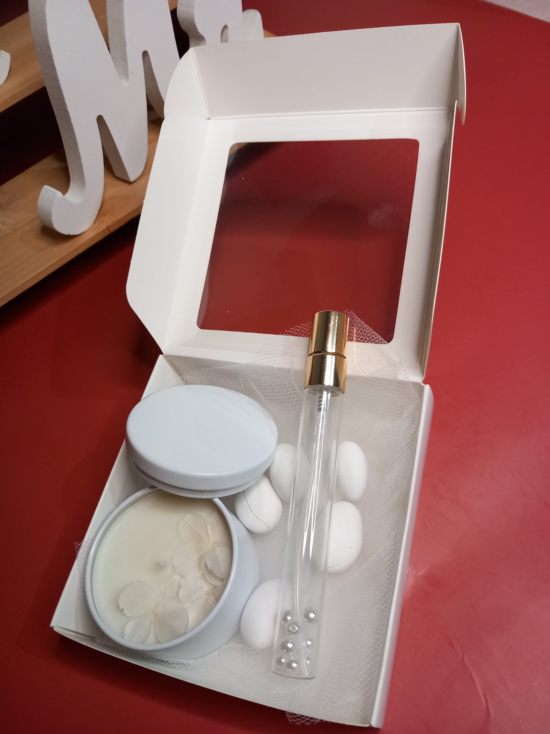 Μπομπονιέρα "Scented Luxury" - Σετ Αρωματικό Κερί & Spray Χώρου